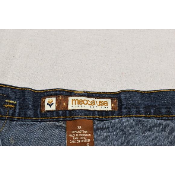 Men's Mecca USA Y2K Loose Fit Short Size 38 100% Cotton Baggy Fit - Picture 8 of 8